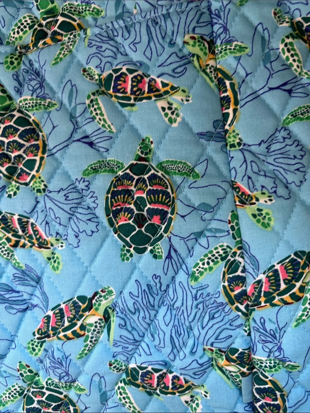 Vera Bradley Glenna satchel in sea turtles and coral